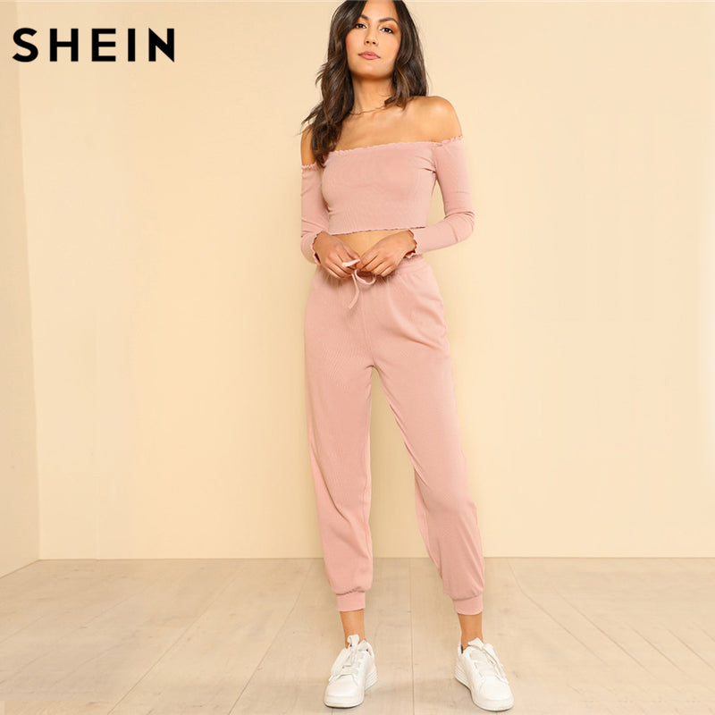 SHEIN Women 2 Piece Set Top and Pants Casual Woman