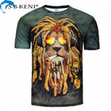 Top Tees Men/Women Summer Tops Fashion Print Lion Female T-Shirt Casual Shirt Brand T Shirt Funny Men's Tee Shirts Tshirt Men